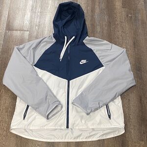 Nike Women’s Large Navy and Gray Track Jacket